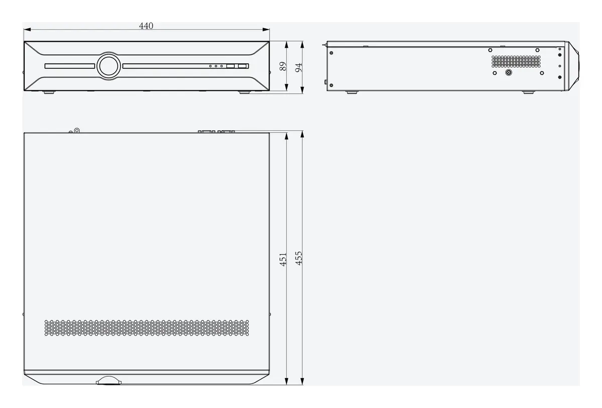 Tiandy TC-R3880 4HB 80 Kanal 8 HDD AI NVR Kayıt Cihazı — görsel 4