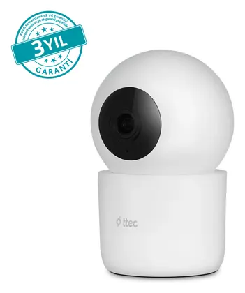 TTEC 2AGK04 Wizi Pro 2 3MP 360° Wi-Fi Akıllı Kamera