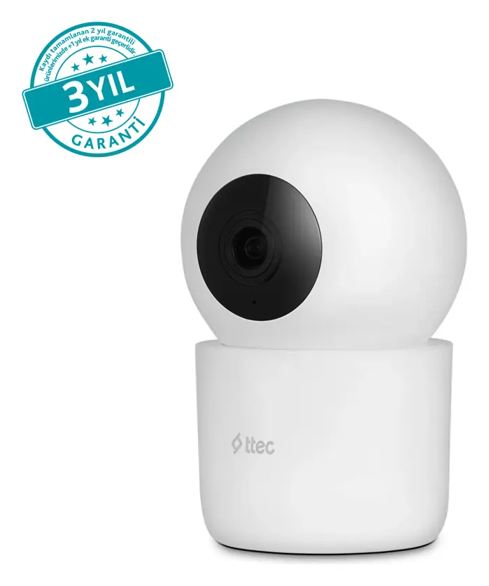 TTEC 2AGK04 Wizi Pro 2 3MP 360° Wi-Fi Akıllı Kamera