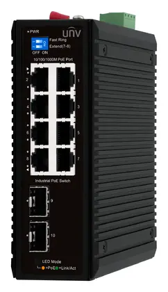 Uniview IS2000-8GT2GP-POE-IN@PWR120 Yönetilemez Endüstriyel PoE Switch