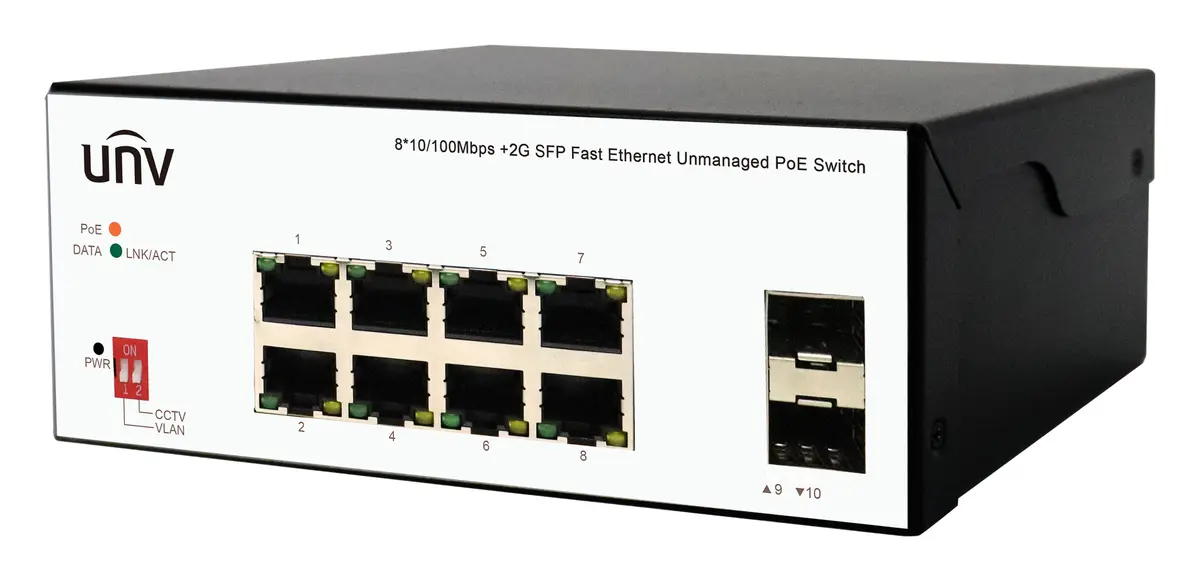 Uniview ISW2000-8T2GP-POE-IN PoE Switch