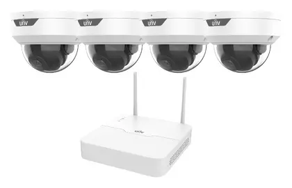 Uniview KIT/NVR301-04LS3-W/4*IPC322LB-AF28WK-G 4 Kanal Wi-Fi NVR Kamera Seti