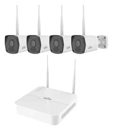 Uniview KIT/NVR301-08S4-LW/4*IPC2122LB-AF28WK-WF 2MP 8 Kanal Wi-Fi Mini NVR Kamera Seti
