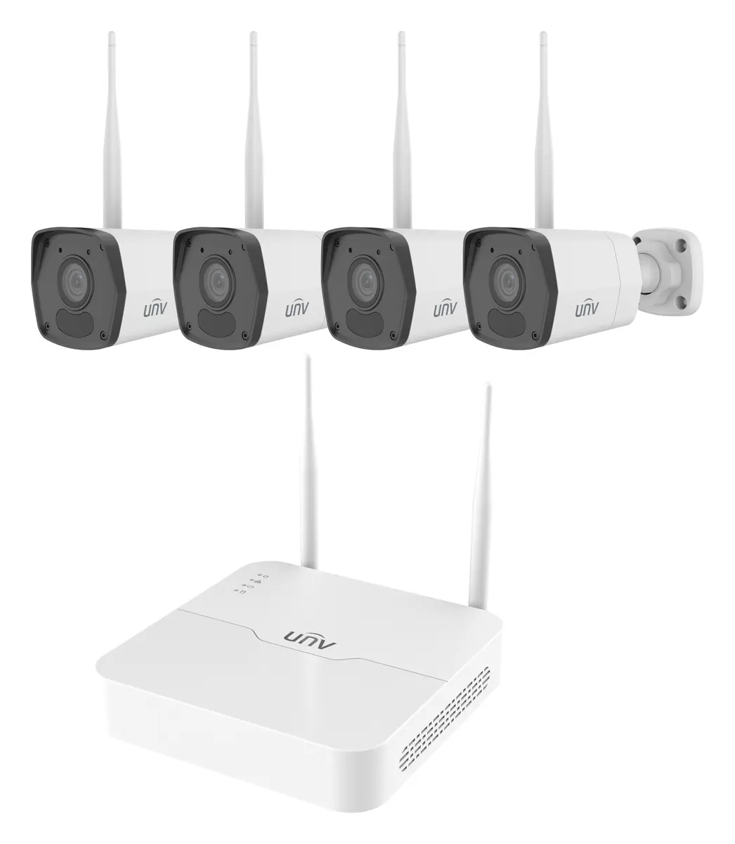 Uniview KIT/NVR301-08S4-LW/4*IPC2122LB-AF28WK-WF 2MP 8 Kanal Wi-Fi Mini NVR Kamera Seti