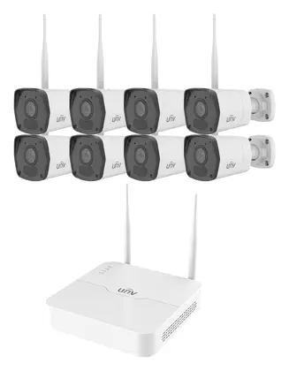 Uniview KIT/NVR301-08S4-LW/8*IPC2122LB-AF28WK-WF 2MP 8 Kanal Wi-Fi Mini NVR Kamera Seti