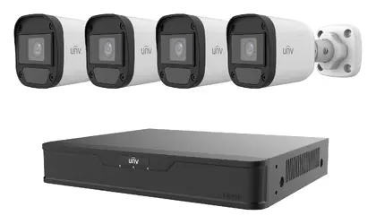Uniview KIT/XVR301-04G3/4*UAC-B112-F28 2MP Mini HD Analog Bullet Kamera