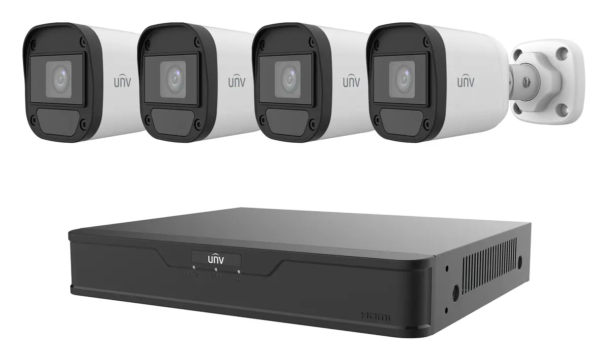 Uniview KIT/XVR301-04G3/4*UAC-B112-F28 2MP Mini HD Analog Bullet Kamera
