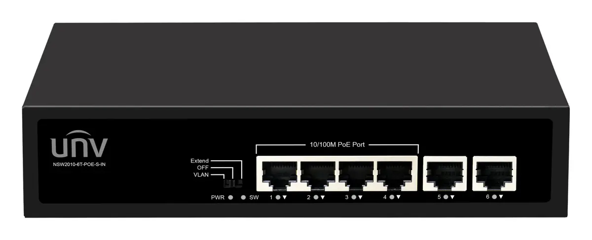 Uniview NSW2010-6T-POE-S-IN 4 Port PoE Switch