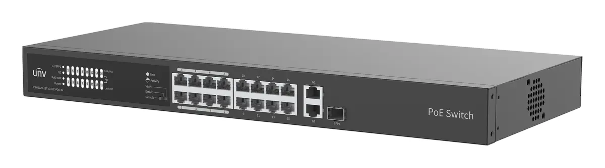 Uniview NSW2020-16T1GT1GC-POE-IN Yönetilemez PoE Switch