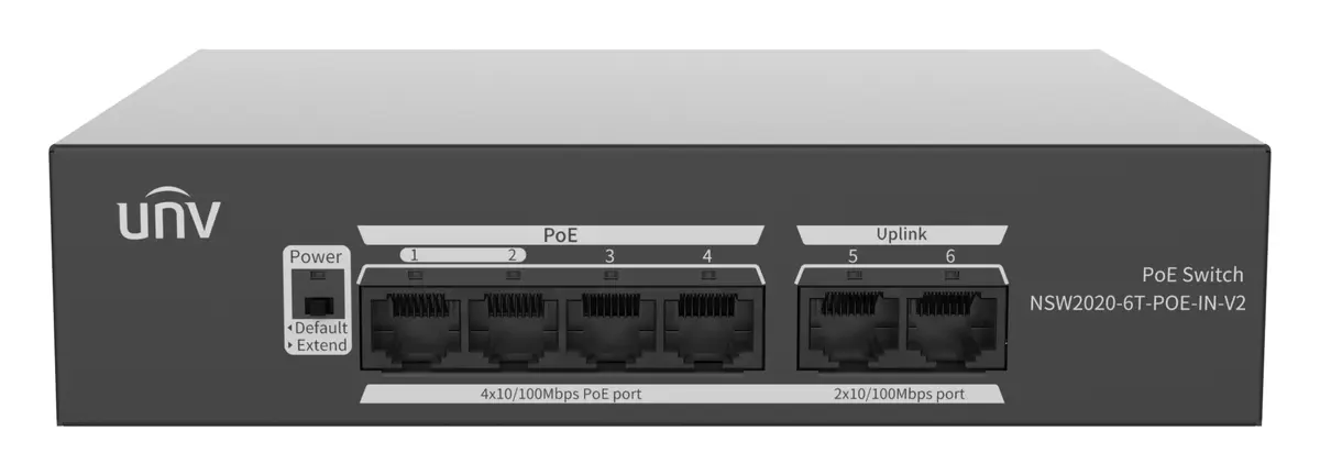 Uniview NSW2020-6T-POE-IN-V2 Yönetilemez PoE Switch — görsel 2