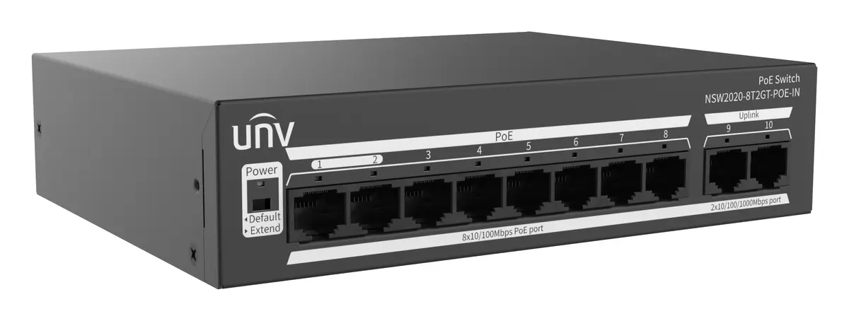 Uniview NSW2020-8T2GT-POE-IN Yönetilemez PoE Switch — görsel 3
