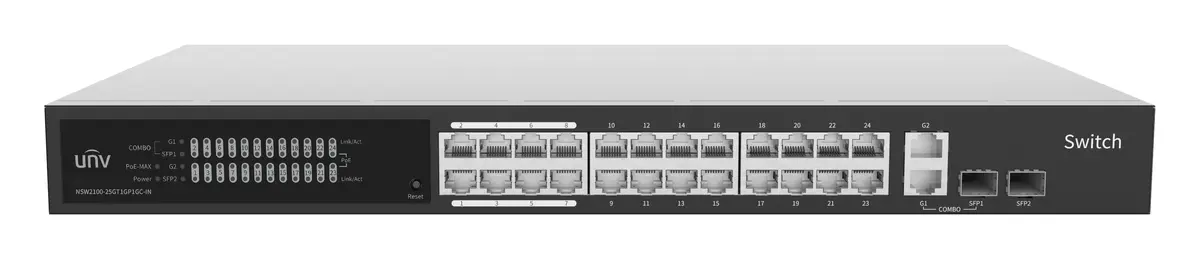 Uniview NSW2100-25GT1GP1GC-IN Gigabit Bulut Yönetimli Yönetilebilir Switch — görsel 3