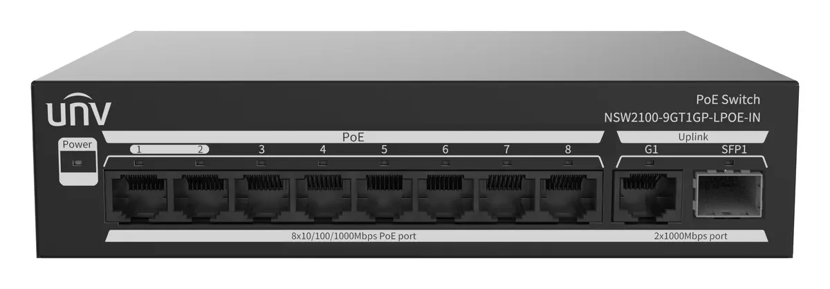Uniview NSW2100-9GT1GP-LPOE-IN PoE Switch — görsel 2