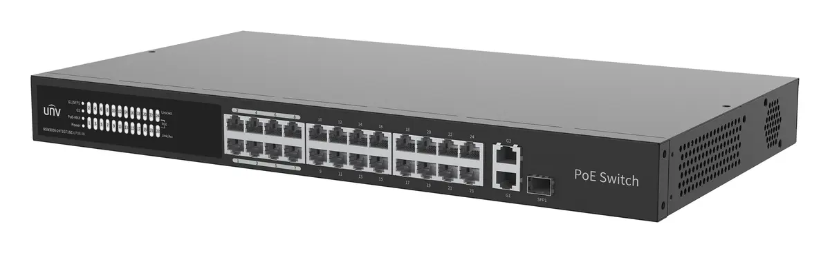 Uniview NSW3000-24T1GT1GC-LPOE-IN Bulut Yönetimli PoE Switch
