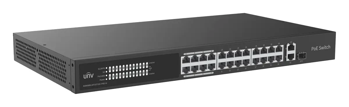 Uniview NSW3000-24T1GT1GC-POE-IN Bulut Yönetimli PoE Switch — görsel 3