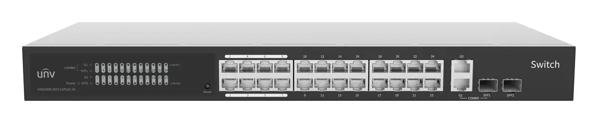 Uniview NSW3000-25GT1GP1GC-IN Gigabit Bulut Yönetimli Yönetilebilir Switch — görsel 2