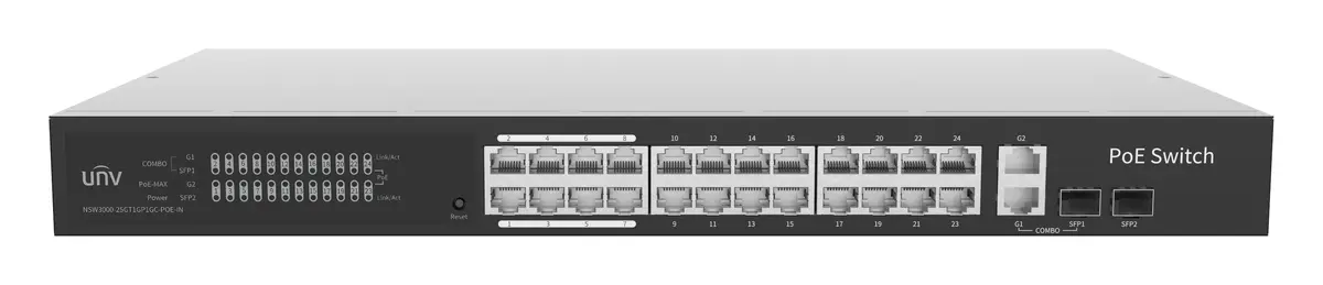 Uniview NSW3000-25GT1GP1GC-POE-IN Gigabit Bulut Yönetimli PoE Switch — görsel 2