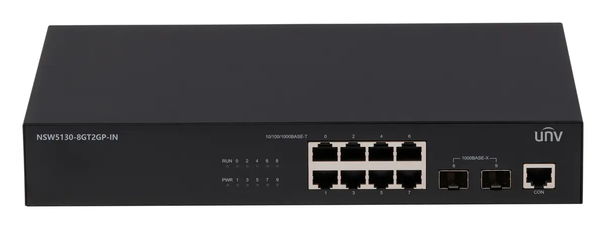 Uniview NSW5130-8GT2GP-IN 8 Port Gigabit Switch