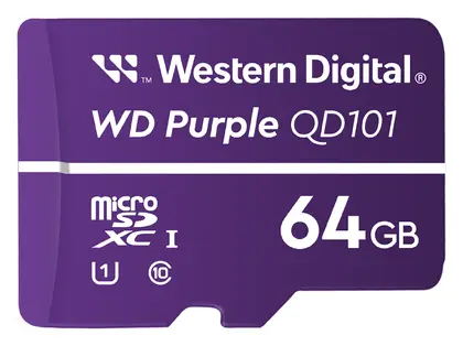 WD Purple QD101 64GB microSD Hafıza Kartı (WDD064G1P1C)