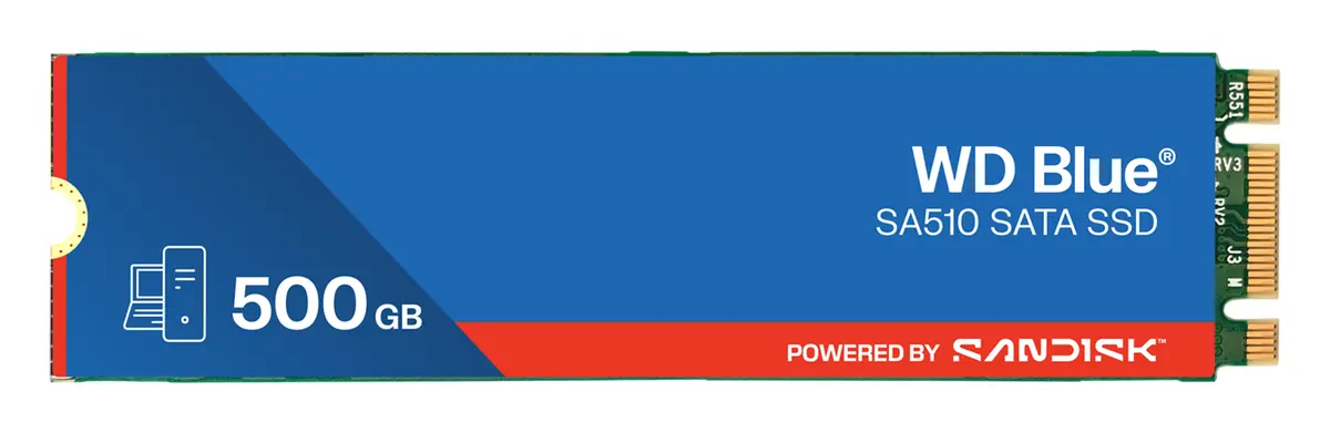 WD Blue SA510 500GB M.2 2280 SATA SSD (WDS500G3B0B)