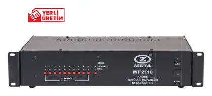 West Sound MT 2110 10 Bölgeli Bölge Seçici / Anons Kontrol Ünitesi
