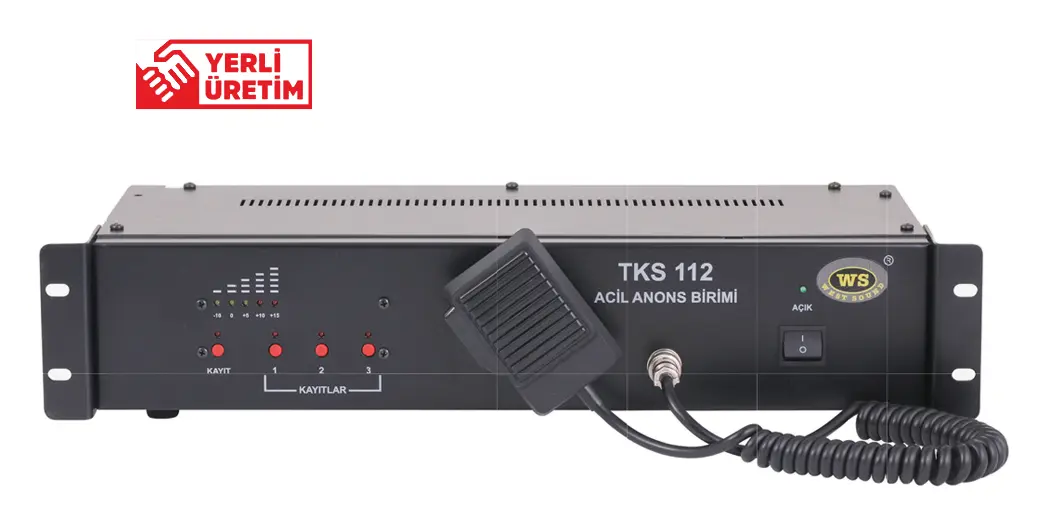 West Sound TKS 112 Acil Anons Mesaj Ünitesi