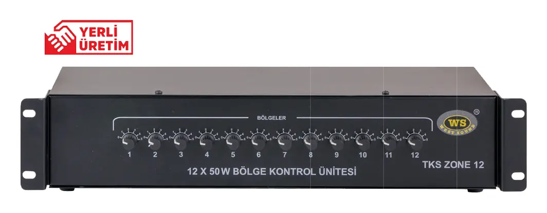 West Sound TKS ZONE 12 12 Bölgeli Bölge Seçici / Anons Kontrol Ünitesi