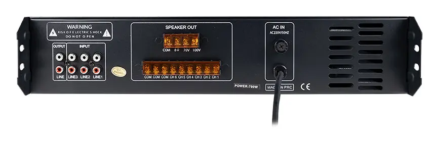 Westa WM-2700U 700W 100V 6 Bölgeli Mikser Amfi — görsel 2