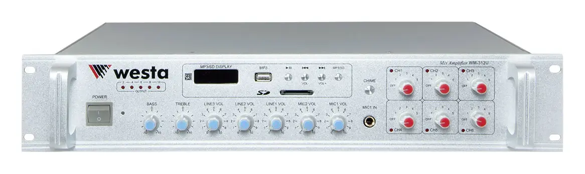 Westa WM-312 U 250W 100V Amplifikatör