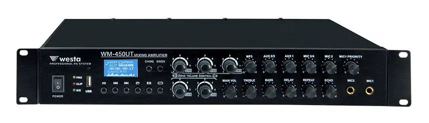Westa WM-450UT 450W 100V 6 Bölgeli Mikser Amfi