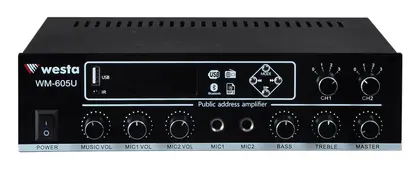 Westa WM-605U 100W 100V 2 Bölgeli Mikser Amfi