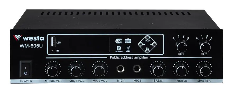 Westa WM-605U 100W 100V 2 Bölgeli Mikser Amfi