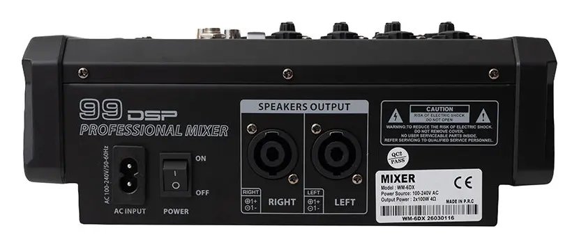 Westa WM-6DX 250W 6 Kanal Power Mikser — görsel 2