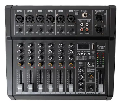 Westa WM-8DX 250W 8 Kanal Power Mikser