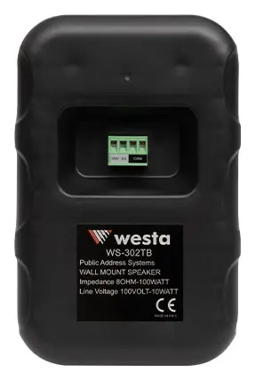 Westa WS-302TB 3" 100V Siyah Kolon Hoparlör — görsel 4