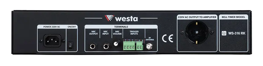 Westa WS-316 RK Zil / Ezan Saati — görsel 3