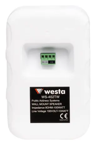 Westa WS-402TW 4" 100V Beyaz Kolon Hoparlör — görsel 4