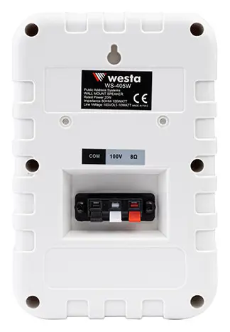 Westa WS-405W 4" 100V Beyaz Kolon Hoparlör — görsel 4