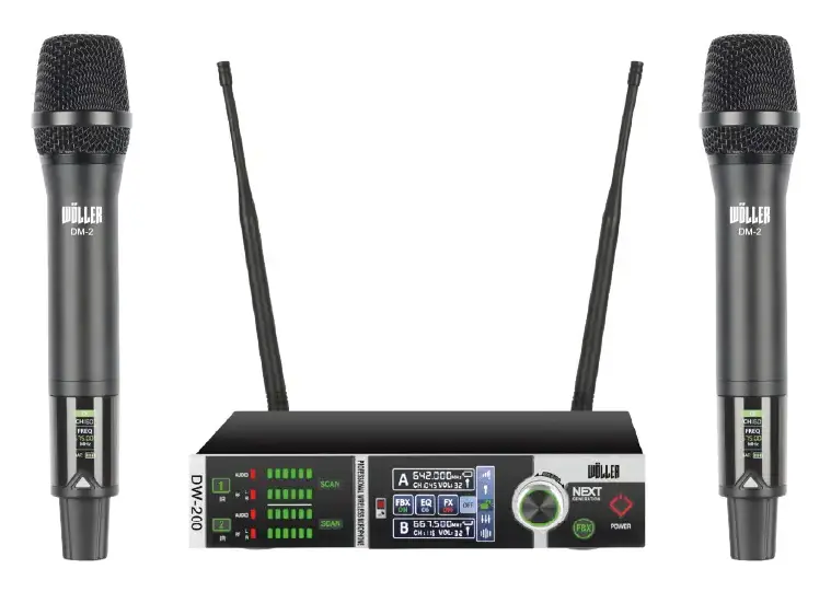Woller DW-200EE UHF Kablosuz Mikrofon Seti