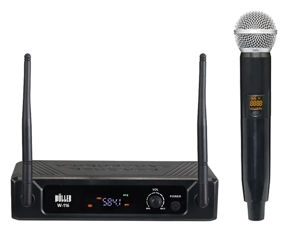 Woller W-116E UHF Kablosuz Mikrofon Seti