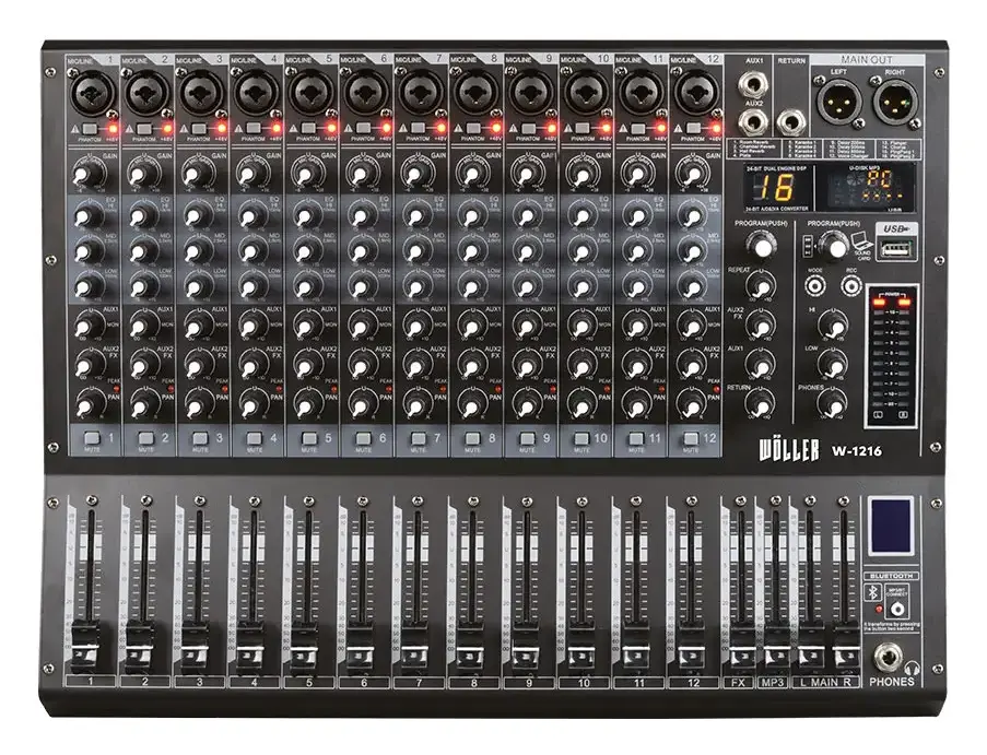 Woller W-1216 12 Kanal Ses Mikseri