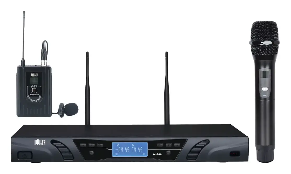 Woller W-940EY UHF Kablosuz Mikrofon Seti